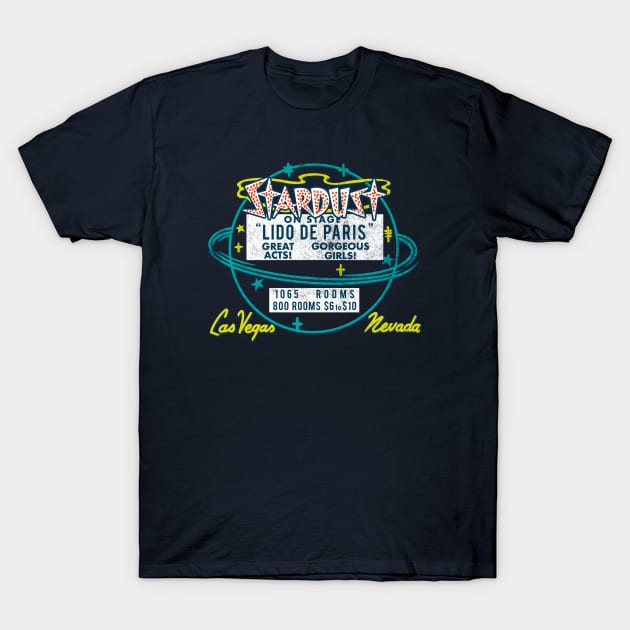 Retro Vintage Stardust Resort and Casino Las Vegas T-Shirt by StudioPM71